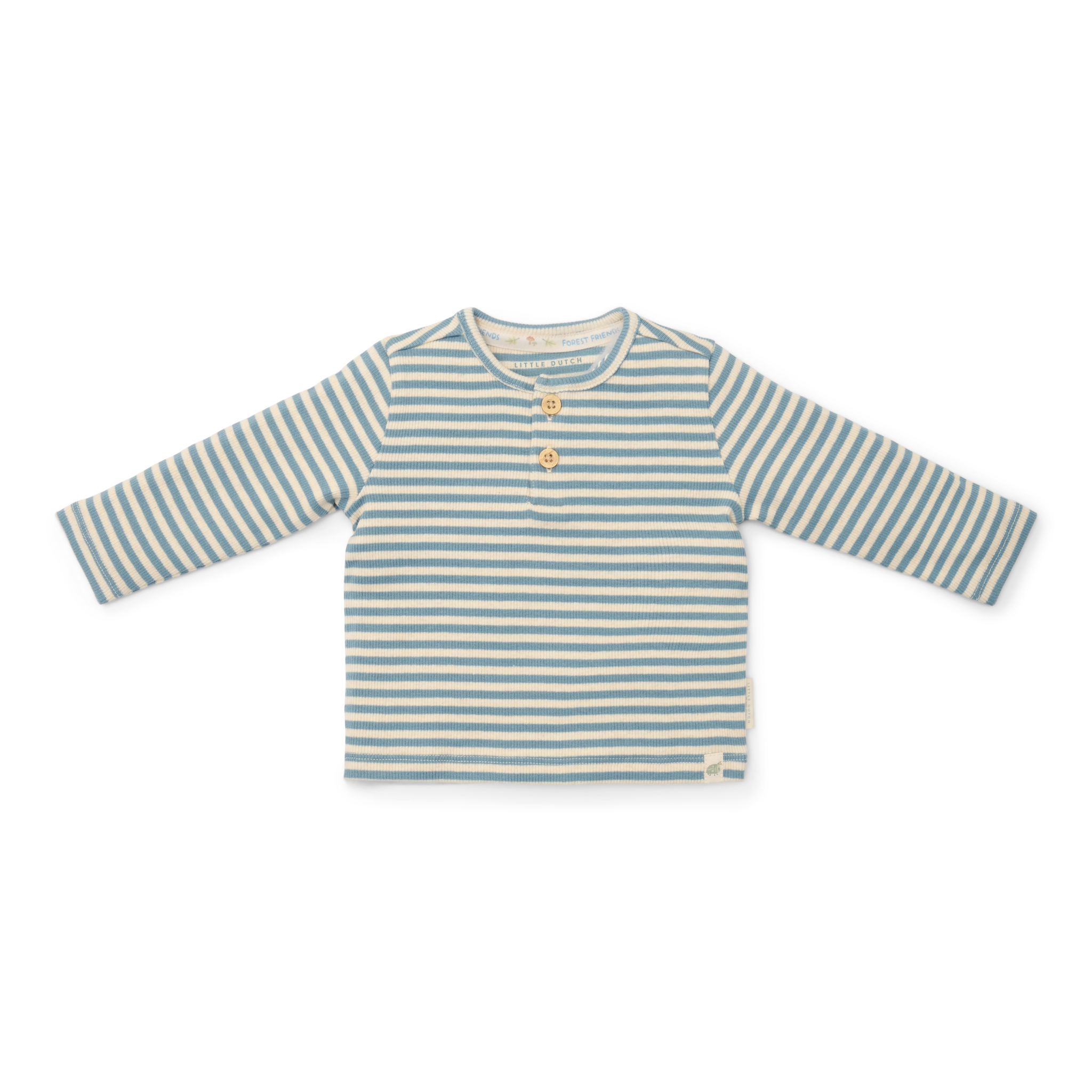 T-shirt long sleeves Stone Blue Stripe - 74