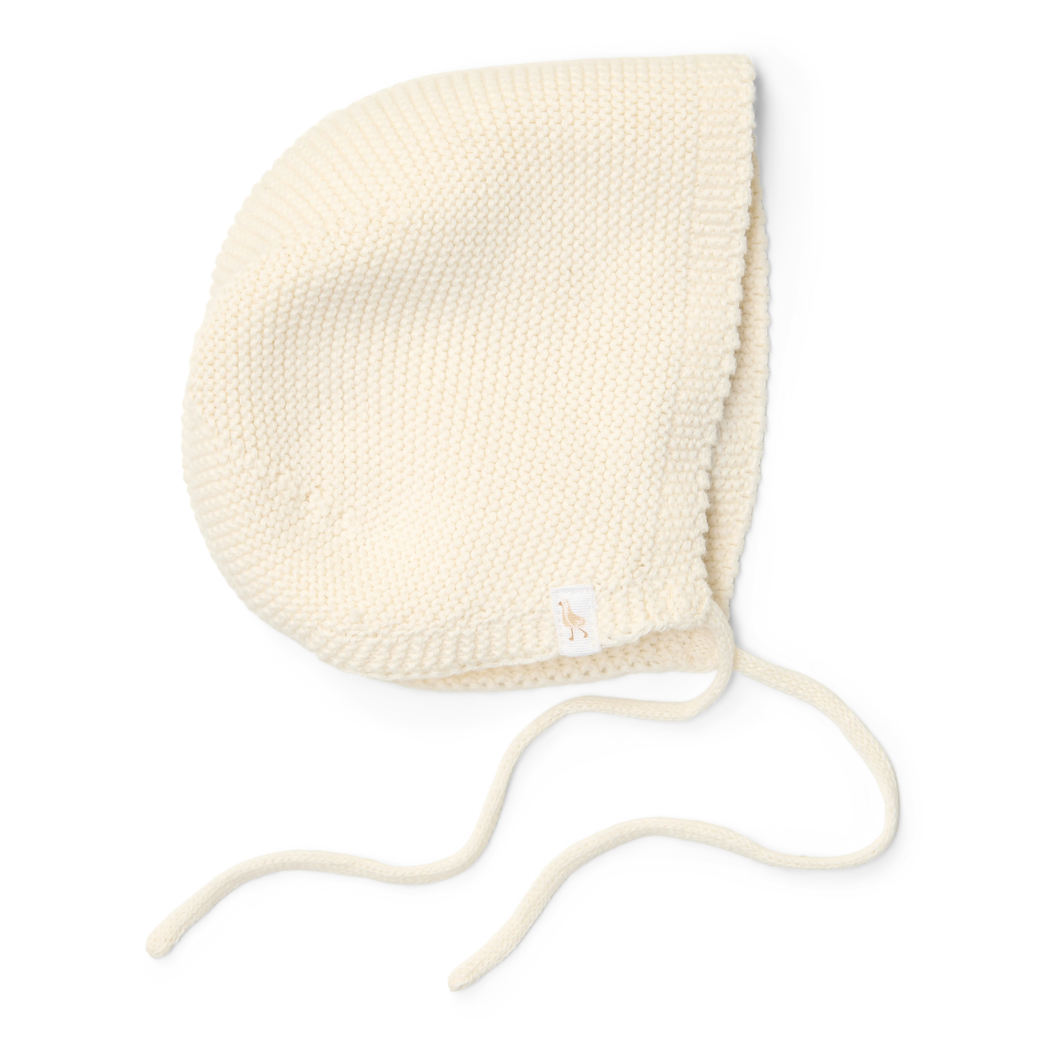 Knitted Baby Cap Off White - Size 2 - 3-6 months