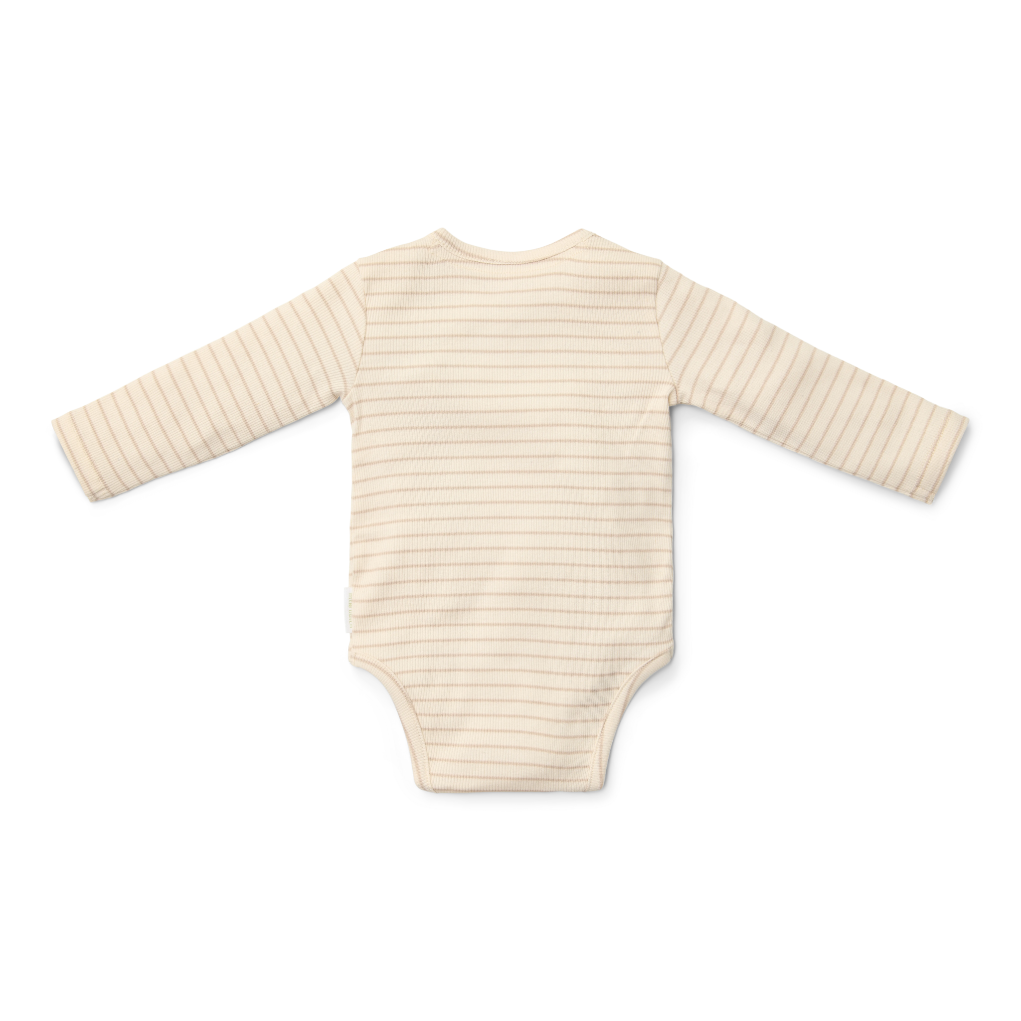 Bodysuit long sleeves Soft Beige Stripe - 74